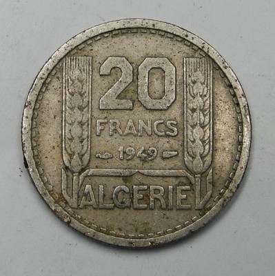 1949 Algieria, Kolonia francuska - 20 franków