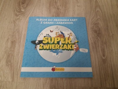 ALBUM SUPER ZWIERZAKI +KARTY 108 BIEDRONKA KOMPLET