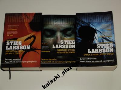 Stieg Larsson Trylogia Millenium 3 książki Wawa