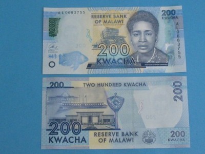 Malawi Banknot 200 Kwacha P-60 UNC 2016