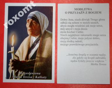 Bł. Matka Teresa z Kalkuty - unikatowy obrazek !!!