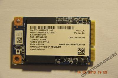 Dysk SSD Intel 530 120GB mSATA PCIe SSDMCEAC120B3 - 6001544836 - oficjalne  archiwum Allegro