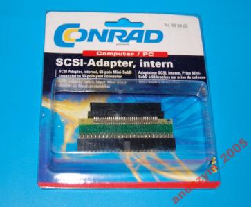SCSI adapter 68 - pole  to 50 -  pole
