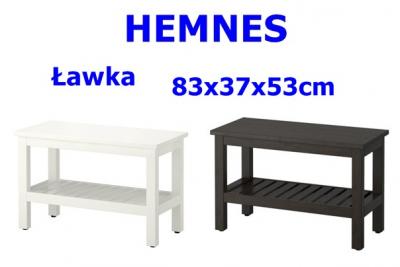 IKEA HEMNES ŁAWKA DO ŁAZIENKI 83x37x53 2 KOLORY - 5733070382 - oficjalne  archiwum Allegro