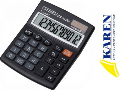 Kalkulator biurowy CITIZEN SDC-812BN