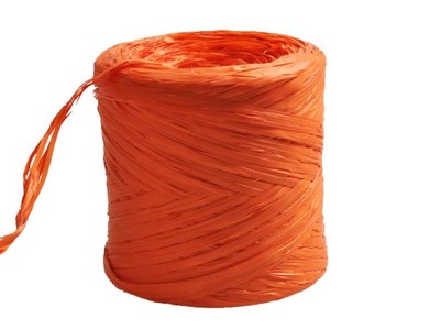 Rafia sznurek wstążka rolka 200m pomarańczowa (R8)