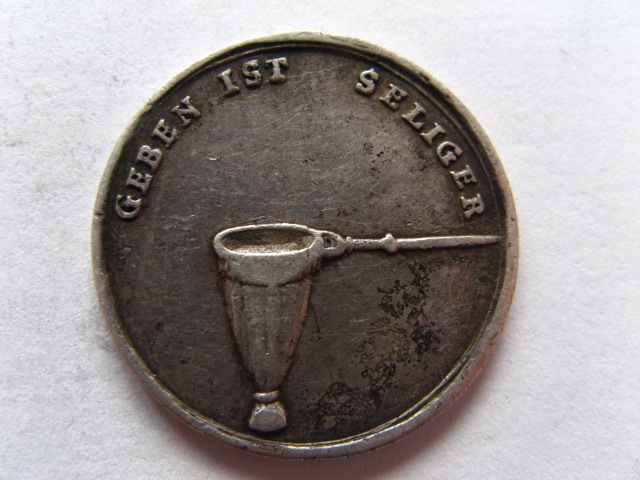 Śląsk, medal kościelny 1704 srebro stan 3