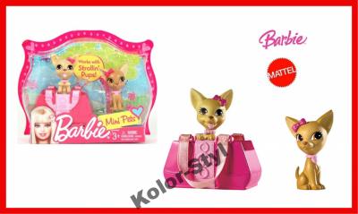 Mattel Barbie Dwa Chihuahuay z Nosidełkiem V0839