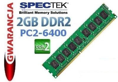 SpecTek 2GB DDR2 PC2-6400 800MHz CL6 / GWAR 12mies
