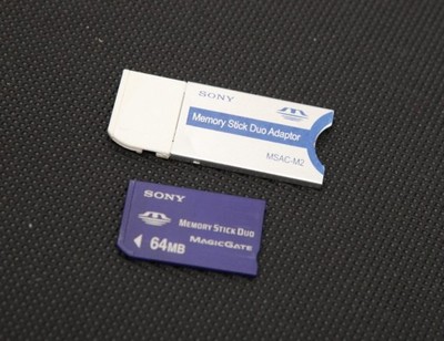 karta memorystick duo 64 mb + adapter