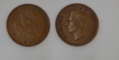 Nowa Zelandia ( Anglia ) 1 Penny 1940 rok BCM