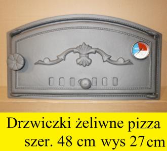 Drzwiczki żeliwne piekarnika wędzarni pieca pizza