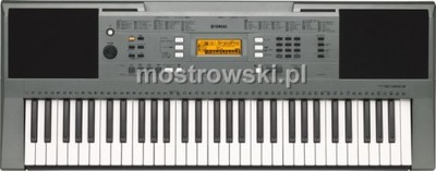 Yamaha PSR E353 keyboard do nauki zasilacz pulpit