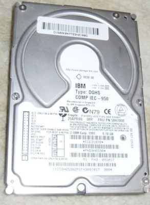 IBM DGHS PN: 59H7000 9,1GB 7,2K ULTRA2 SCSI 80PIN