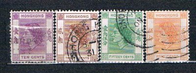 Kolonie angiels.(st) -QEII HONG KONG 4 znaczki(25)