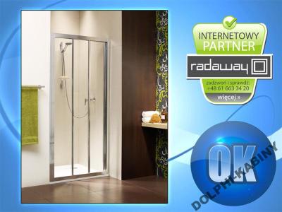 *Drzwi prysznicowe wnekowe RADAWAY Treviso DW 100