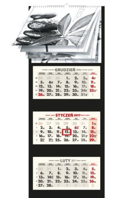 2017 Lux Kalendarz Trojdzielny Trojdzielne 12 Obr 6734740009 Oficjalne Archiwum Allegro