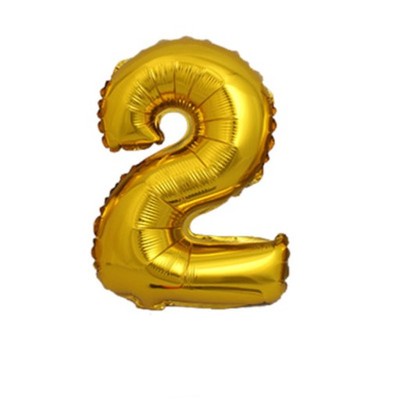 Balon w Kształcie Cyfry Cyfra Liczba Urodziny 2