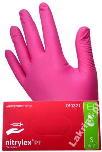 Rękawice rękawiczki nitrylowe collagen XS różowe - 5937257780 - oficjalne  archiwum Allegro