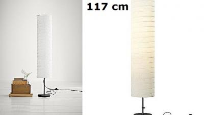 IKEA HOLMO LAMPA STOJĄCA PAPIER RYŻOWY 116 CM FV - 5091800089 - oficjalne  archiwum Allegro