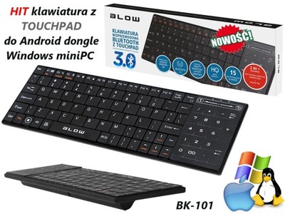 Klawiatura bluetooth BLOW z touchpad TV PC Android