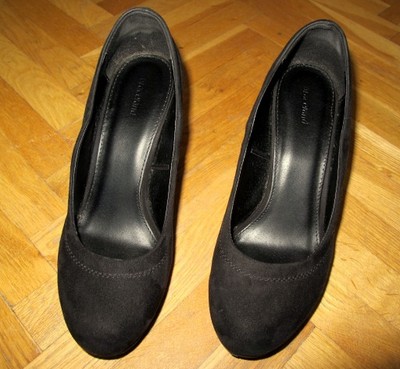 Czółenka buty koturn roz. 40 Graceland czarne