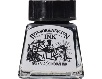 Tusz rysunkowy Winsor &amp; Newton - Black 14 ml