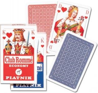 PIATNIK CLUB ROMME 1171 RED karty brydż remik WBM