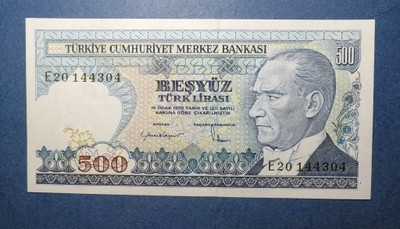 500 LIRASI  1970  TURCJA  UNC