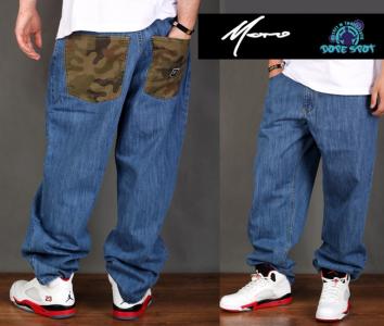 Spodnie L Moro Sport  Camo Baggy Jeans Lt