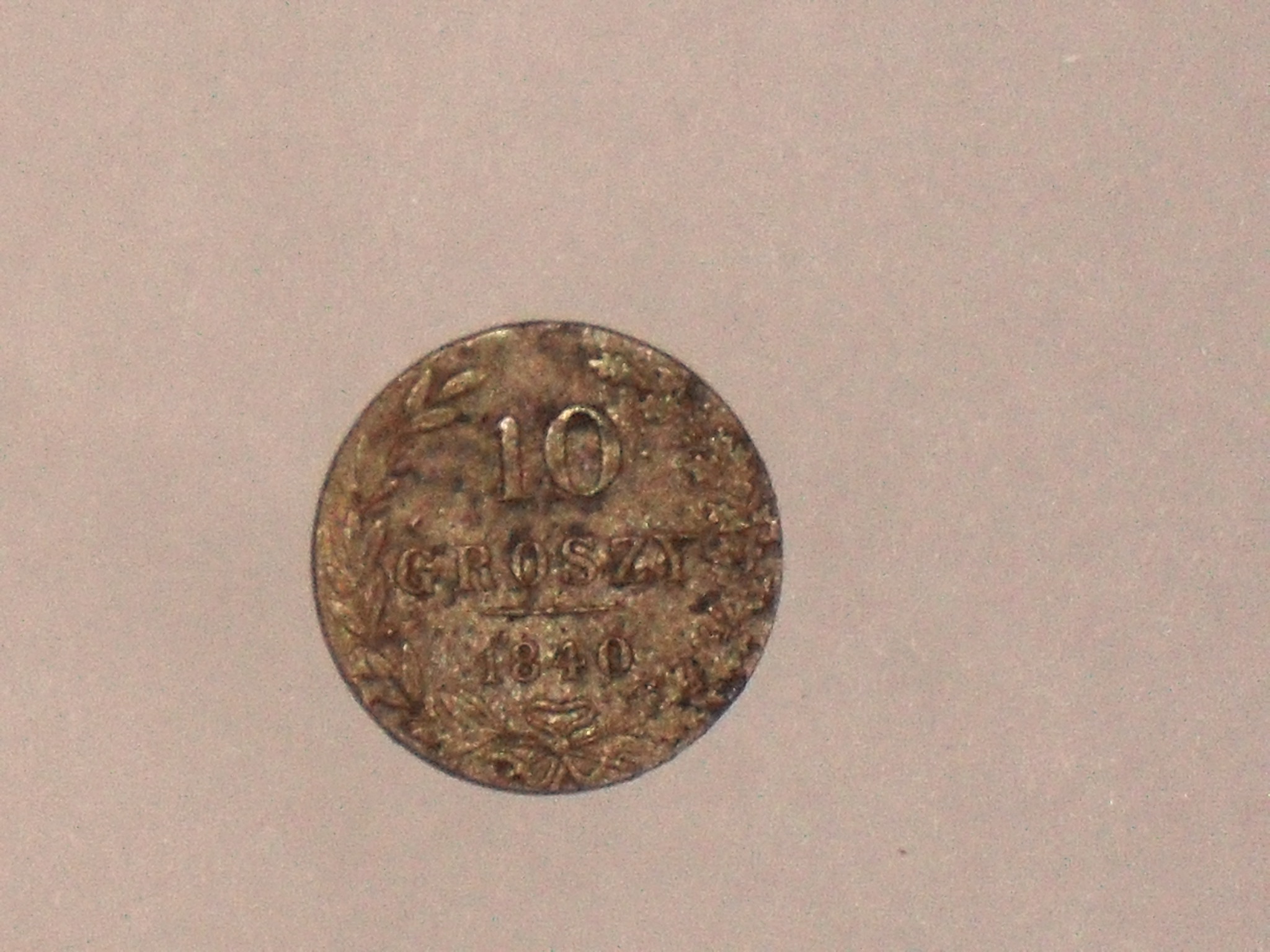 10 groszy 1840 r Polska stara moneta wykopki monet