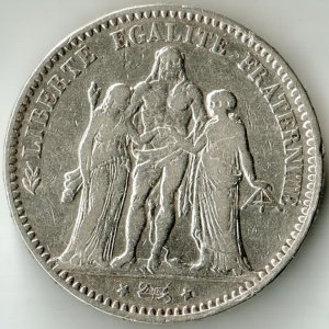 5 franków 1875