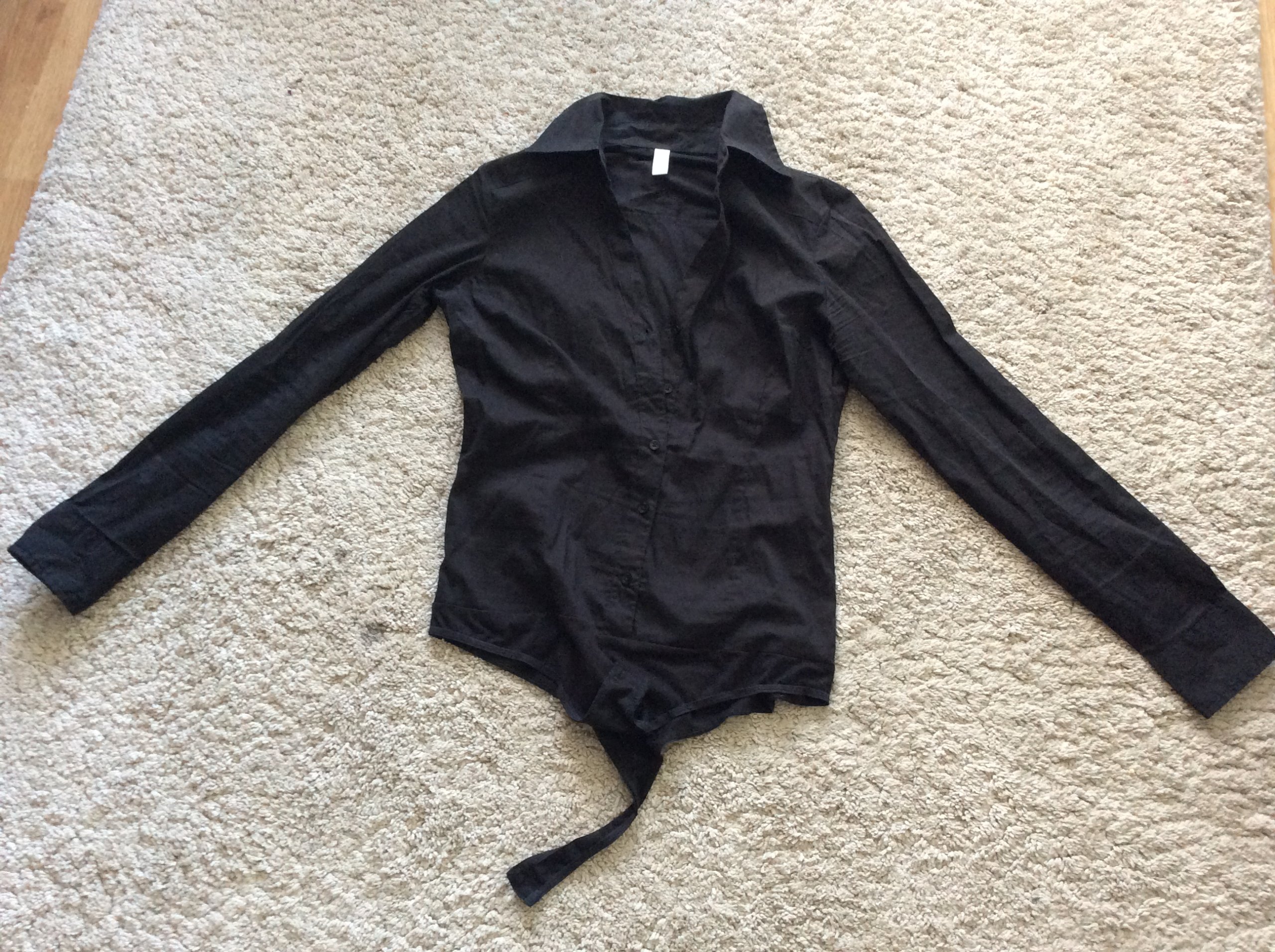 Koszula-body Vero Moda czarna,rozmiar M