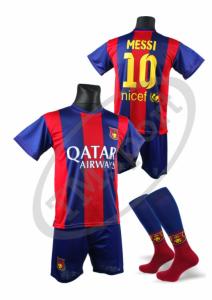 strój piłkarski getry Barcelona MESSI - 140 i inne