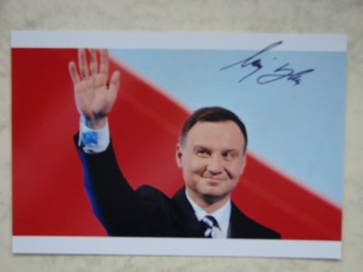 Oryginalny autograf  - Prezydent Andrzej Duda