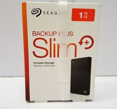 Seagate 1TB Backup Plus Slim USB3.0 BLACK
