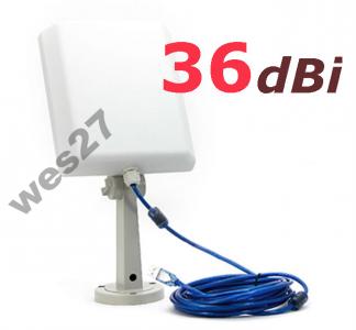 Mocna antena Wi-Fi USB zewnętrzna kierunkowa 10km