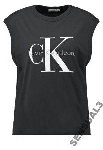CK Calvin Klein czarna bluzka R.S NOWA