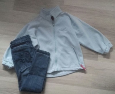 zestaw bluza i spodnie jeansowe 116