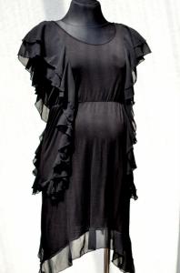 H&amp;M czarna przepiękna sukienka ciążowa 38 40