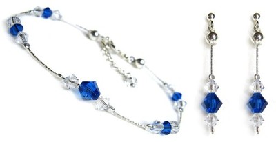 Komplet Swarovski Elements SR01 Crystal Capri Blue