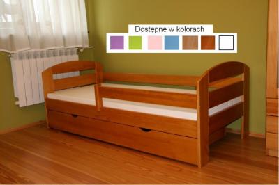 Łóżko dla dziecka 160x80 z mat. i szufladą - Kami