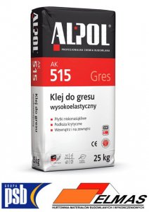 Klej do gresu wysokoelastyczny ALPOL AK515