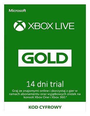 Xbox Live Gold 14 DNI