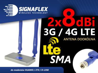 Antena 2x8dbi 3G / 4G LTE B593,E3372,E5180,E5377