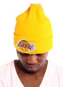 Czapka zimowa Mitchell Ness  Knit LA Lakers Ylw