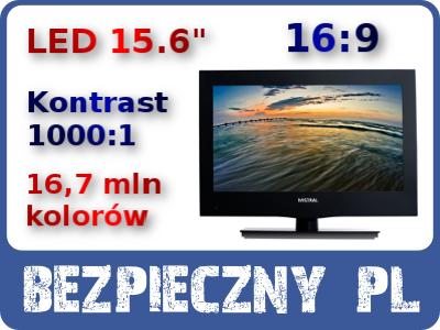 TV MISTRAL LED 15,6 DVB-T MPEG-4 EXTRA CIENKI HIT!