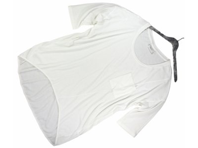 GINA TRICOT_biały długi top tunika oversize 42/44