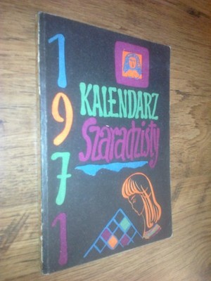 KALENDARZ SZARADZISTY 1971