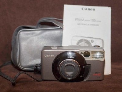 Aparat fotograficzny Canon Prima Super 105 analog